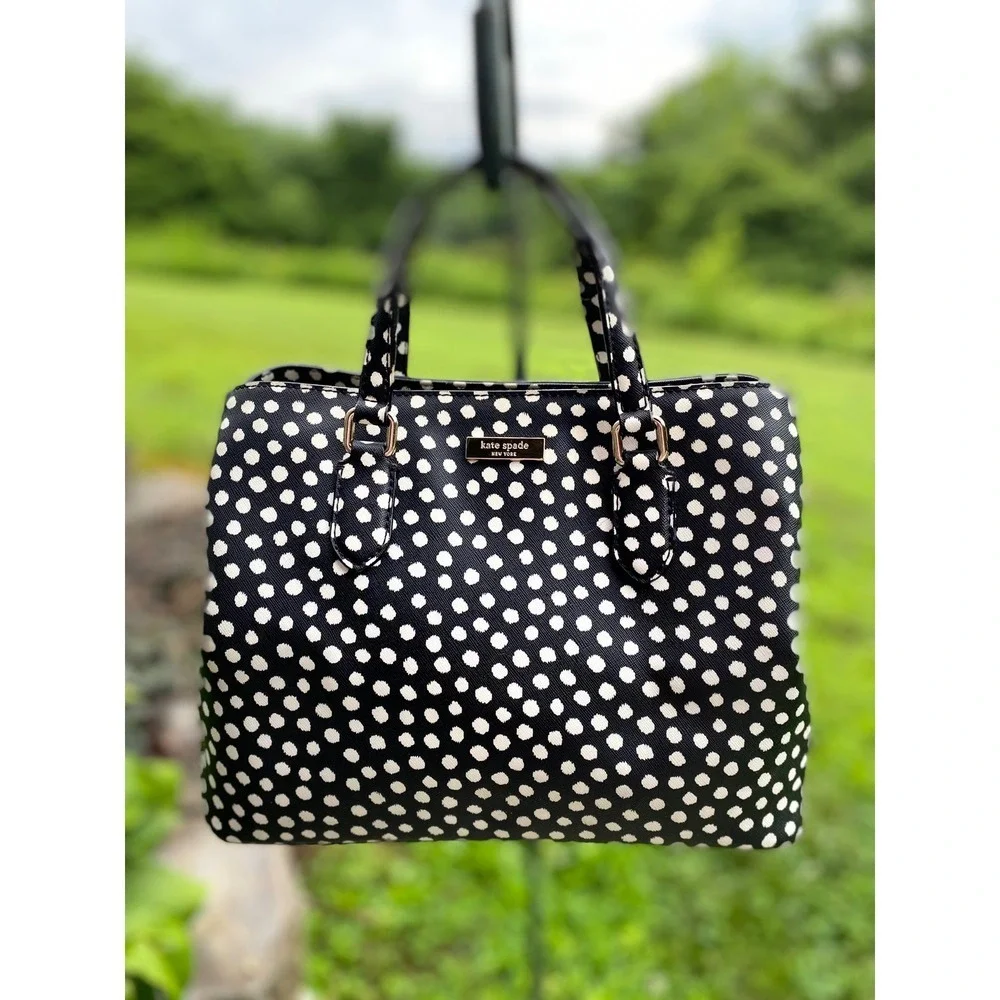Kate‎ Spade Bag Laurel Way Evangelie Satchel Musical Dot Polka Dot Crossbody